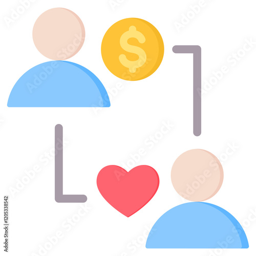 Patronage Flat Icon