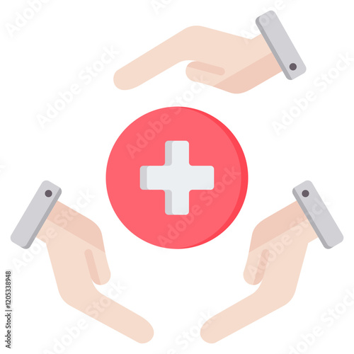 Mutual Aid Flat Icon
