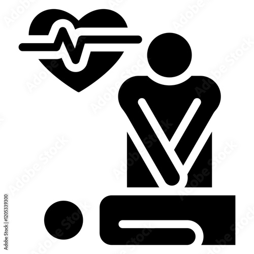 Cpr Glyph Icon