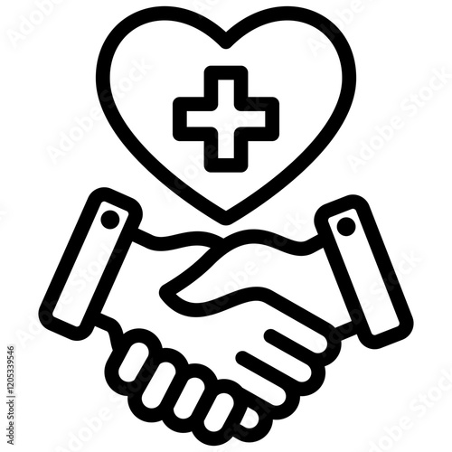 Medical Agreement Outline Icon