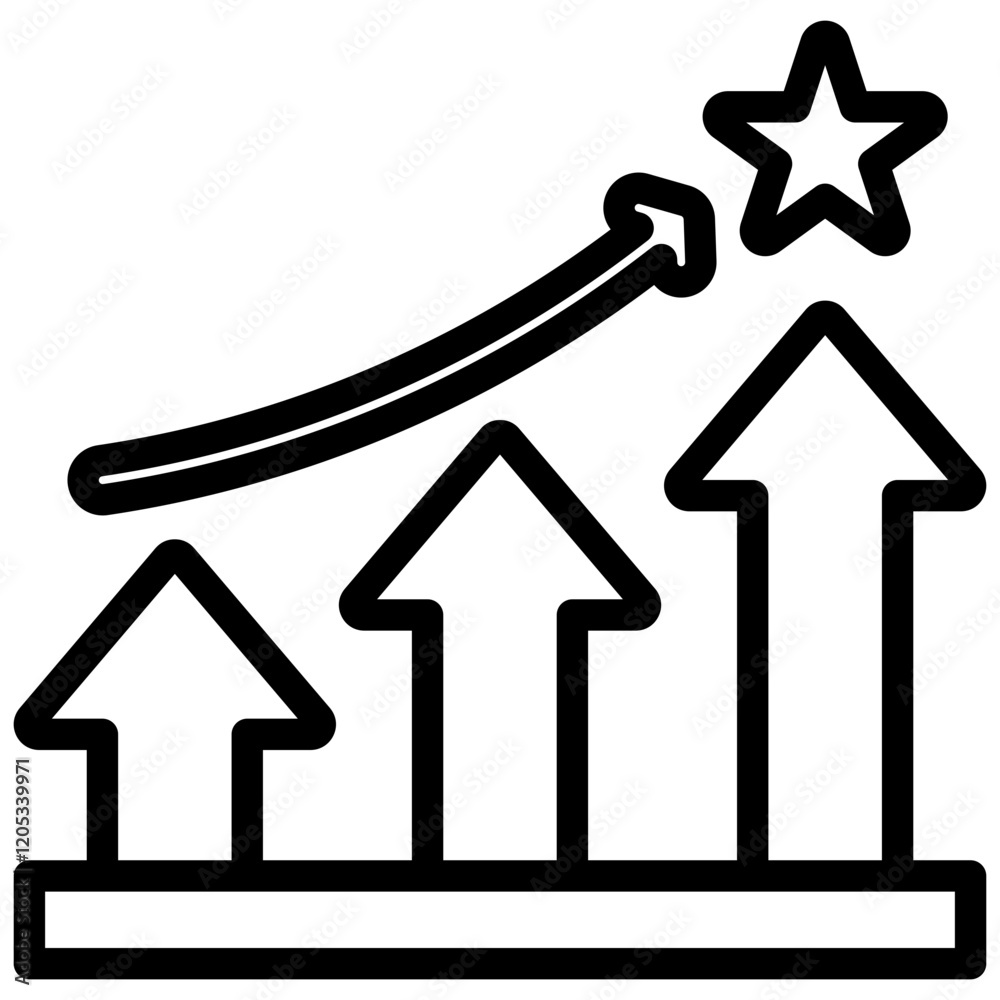 Lift Up Outline Icon Lift Up Outline Icon