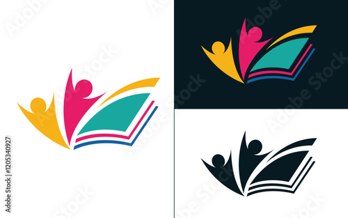 Education Logo Template vector icon illustration design