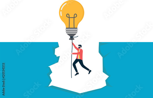 Social media illustration, business concept, web design

