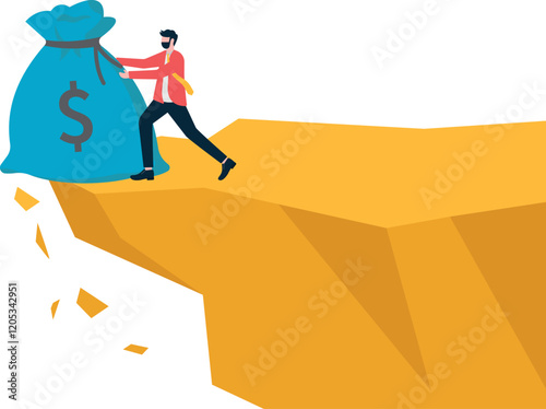 Social media illustration, business concept, web design

