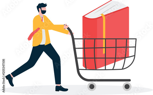Social media illustration, business concept, web design

