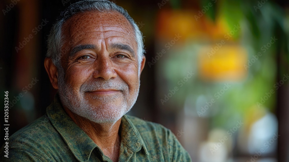 A close-up shot of a person wearing a green shirt, suitable for use in business or casual settings