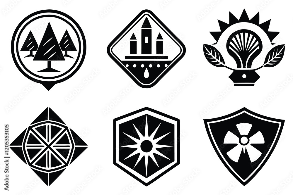 Creative logo icon set vector art illustration Creative logo icon set vector art illustration