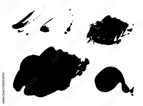 Nail Polish Splash Isolated, Paint Drops, Enamel Spill, Nailpolish Blob, Cosmetic Smear, Nail Polish Splash