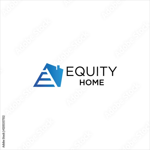 Free Download Modern real estate logo with abstract house roof and letter E design concept for property agency business branding architecture or luxury home illustration in vector - GFXLoad
