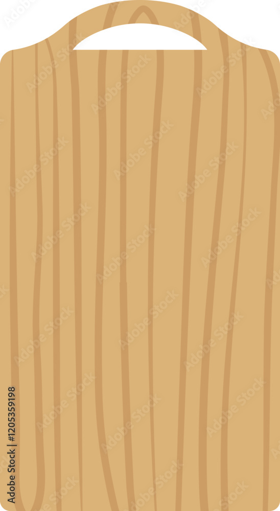 Naklejka premium Rectangle wooden cutting board vector