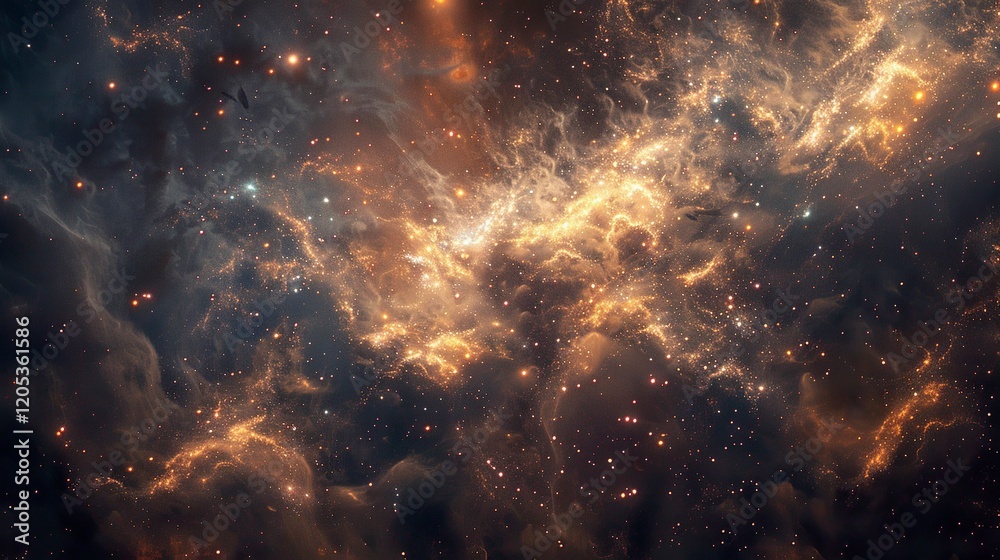 Fototapeta premium A photo of fireworks creating patterns in space.