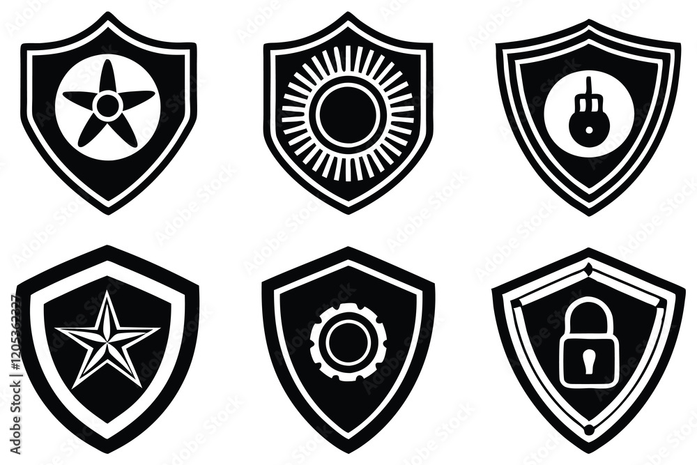 Security Logo icon vector art illustration Security Logo icon vector art illustration