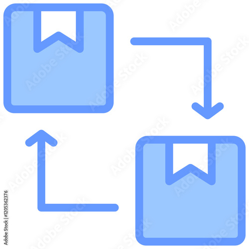 Replication Blue Icon