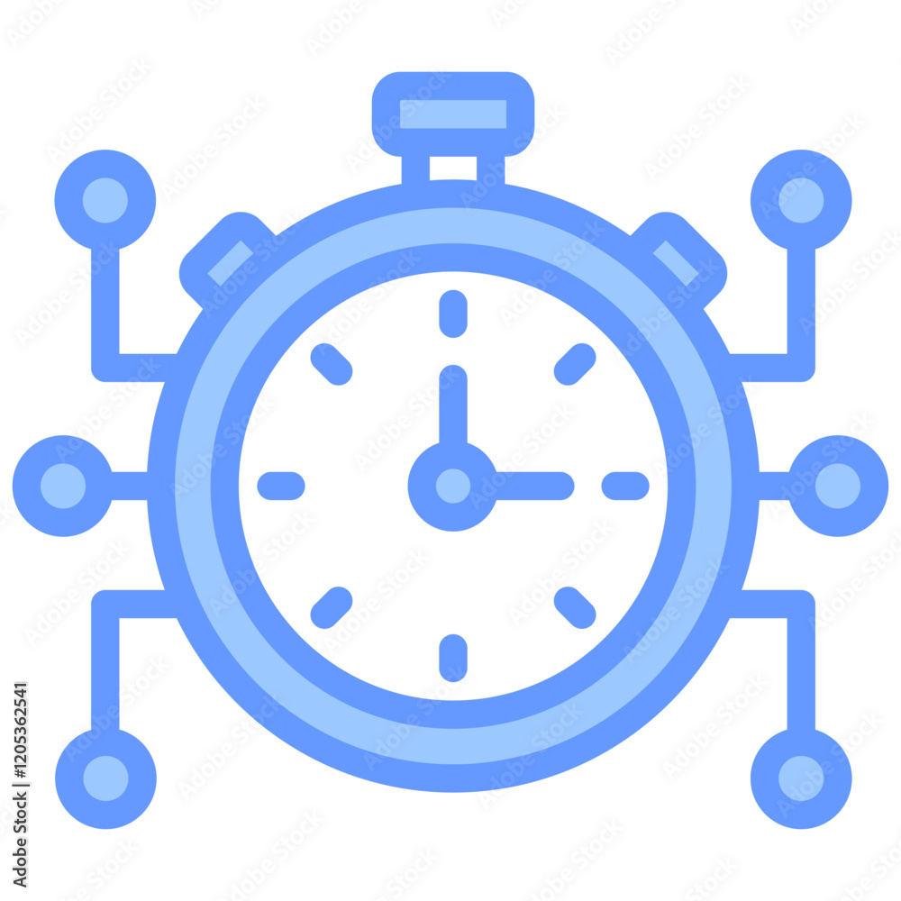 High Speed Machine Blue Icon High Speed Machine Blue Icon