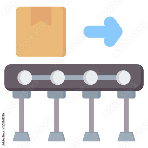 Batch Production Flat Icon