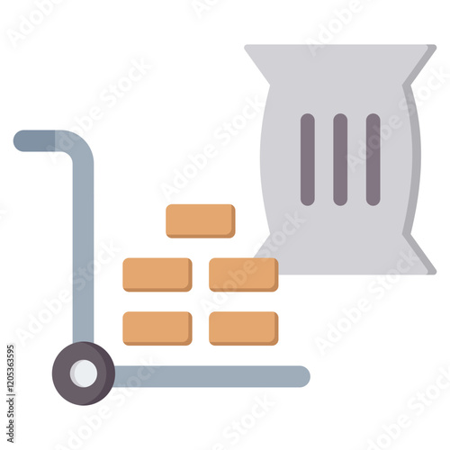 Raw Material Flat Icon