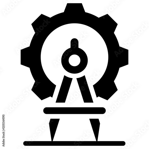 Precision Engineering Glyph Icon