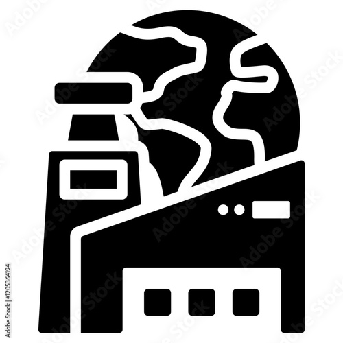 Industrialization Glyph Icon