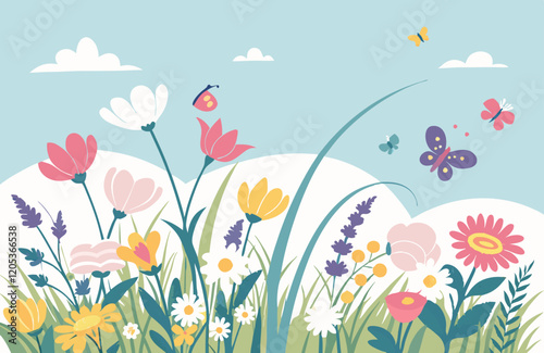 Flowers On A Meadow
