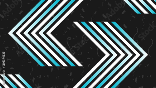 Background blue and white design with white and blue lines that look like arrows