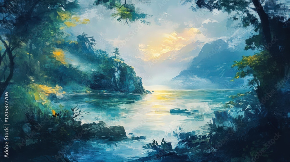 Illustration of tropical island in the night. Illustration of tropical island in the night.