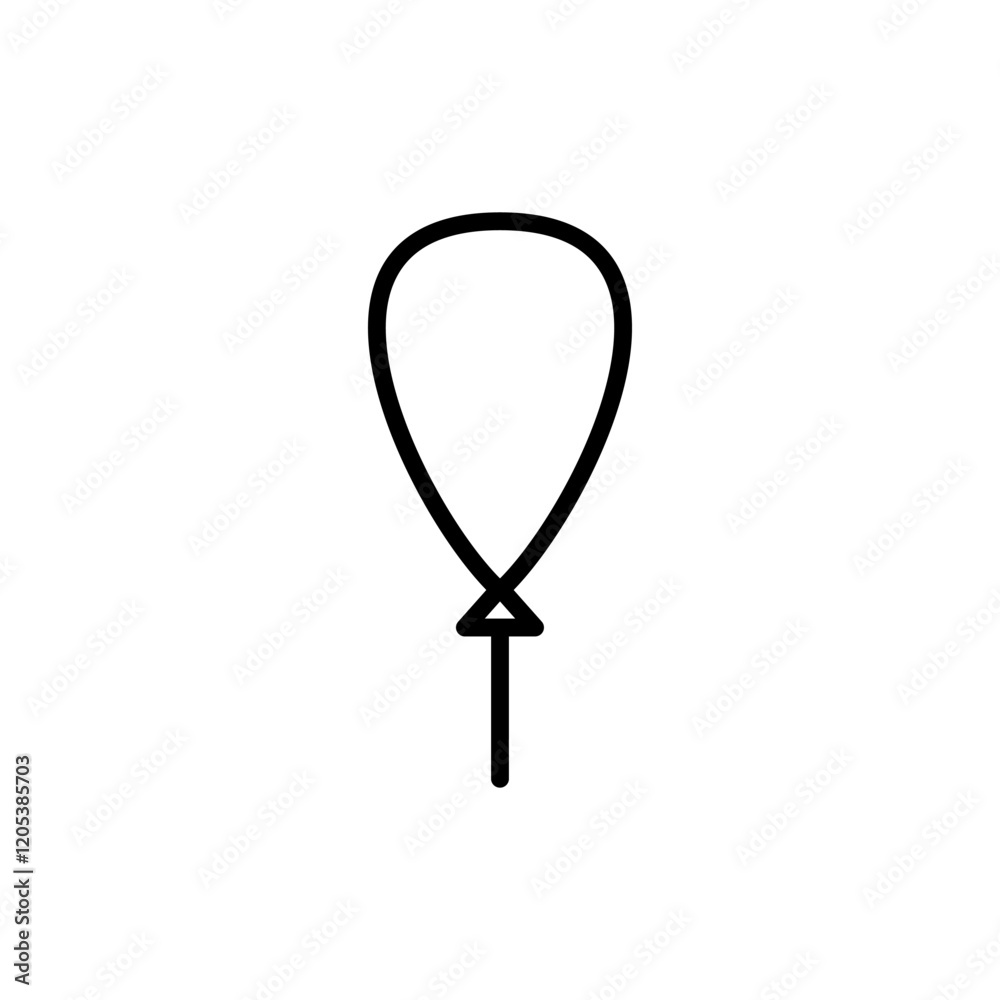 Balloon icon vector. Party balloon sign and symbol Balloon icon vector. Party balloon sign and symbol