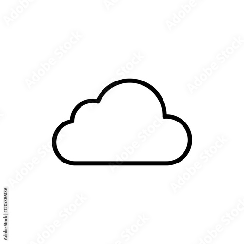 Cloud icon vector. cloud sign and symbol