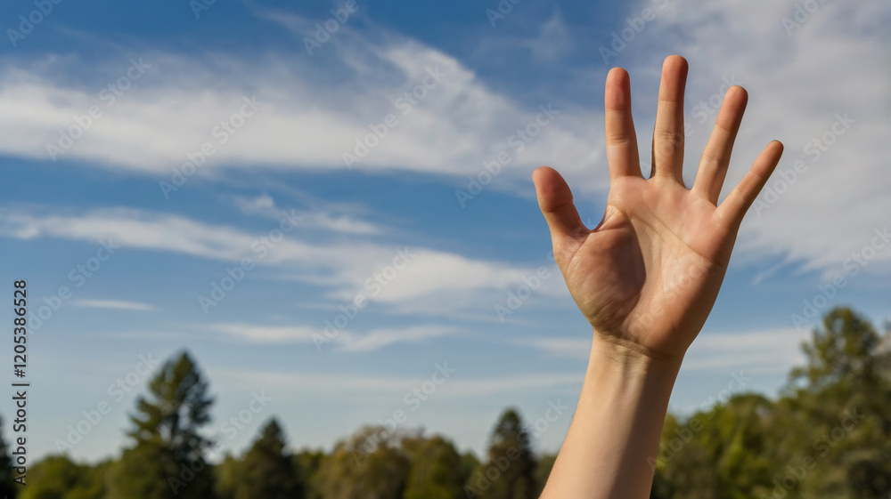 Teenager Raising Their Hand to Ask a Question Teenager Raising Their Hand to Ask a Question