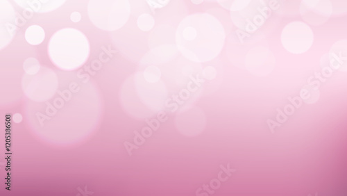 Abstract soft pink gradient with blur bokeh effect background design