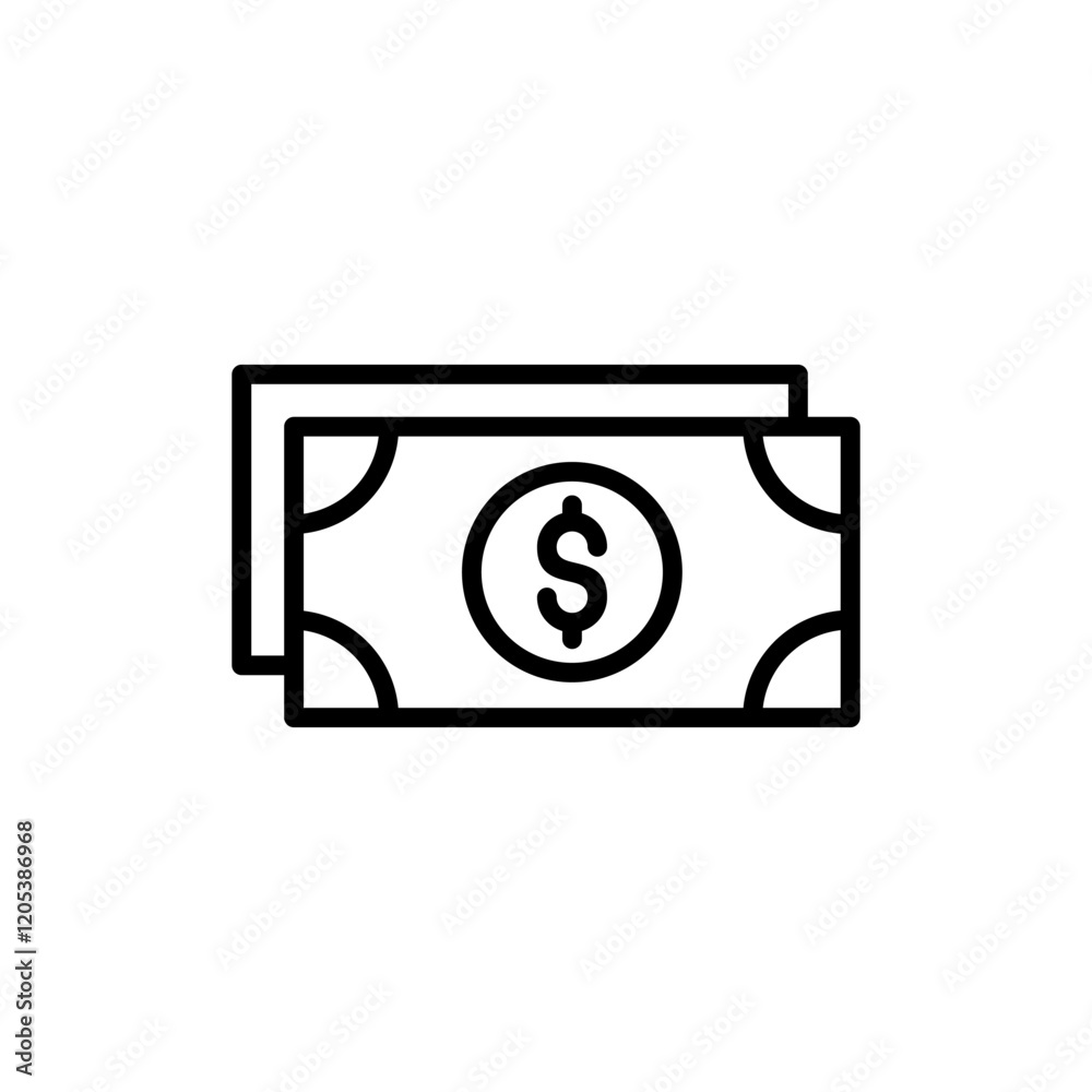 Money icon vector. Money sign and symbol Money icon vector. Money sign and symbol