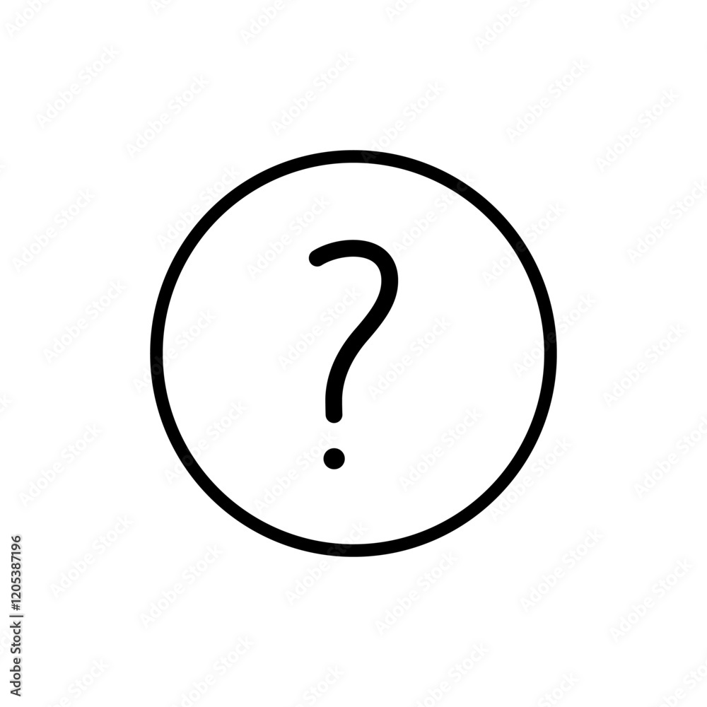 Question icon vector. question mark sign and symbol Question icon vector. question mark sign and symbol