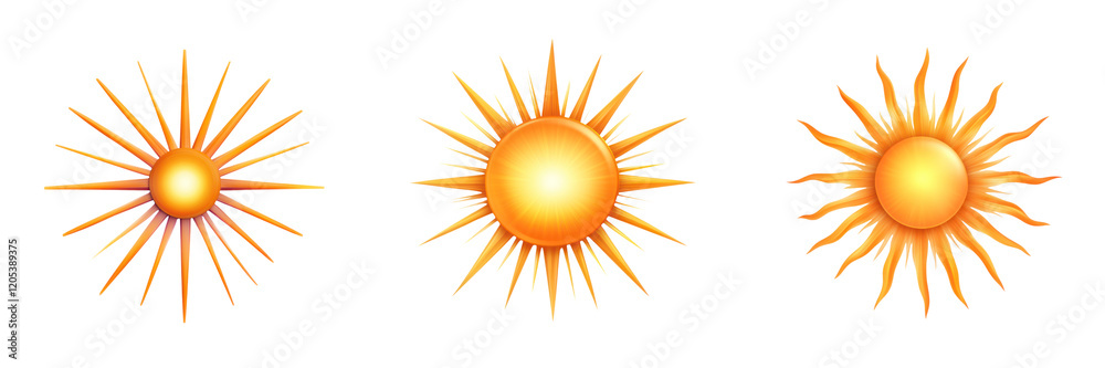 Bright sunburst designs with radiant golden light and vibrant rays Bright sunburst designs with radiant golden light and vibrant rays