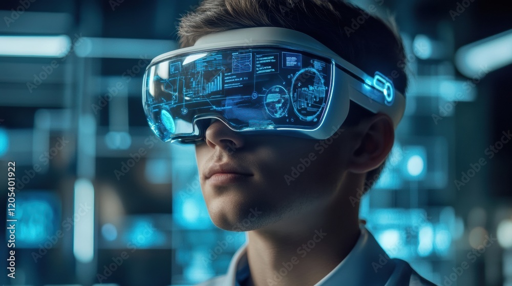 Future-ready employee in office environment, emphasizing preparedness and proficiency in handling future workplace challenges Future-ready employee in office environment, emphasizing preparedness and proficiency in handling future workplace challenges