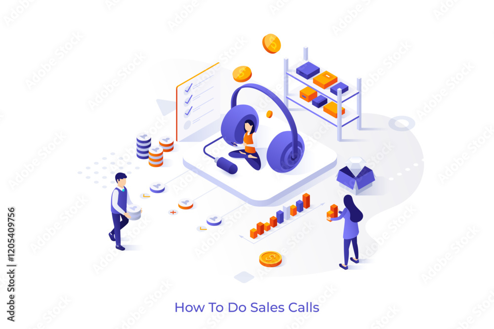Modern Isometric Business Template. Vector Modern Isometric Business Template. Vector