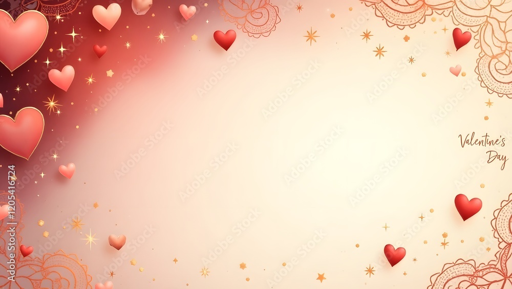 Valentine's Day Background with Hearts and Golden Stars, Romantic Valentine's Day Design with Soft Gradient and Heart Accents, Minimalist Valentine's Day Background with Red Hearts and Gold Valentine's Day Background with Hearts and Golden Stars, Romantic Valentine's Day Design with Soft Gradient and Heart Accents, Minimalist Valentine's Day Background with Red Hearts and Gold