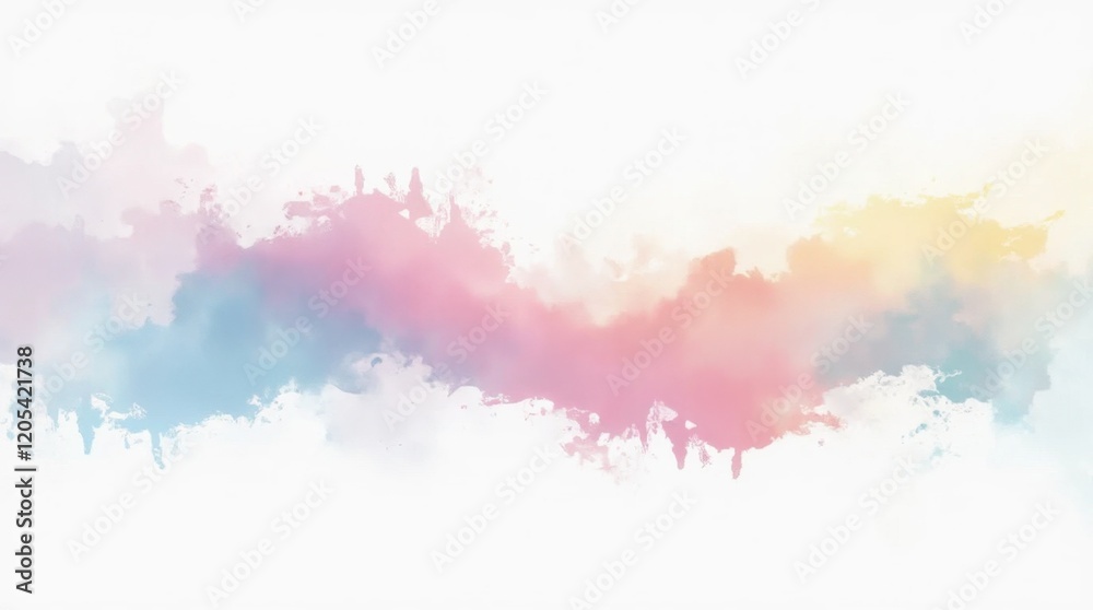 Obraz premium Painter with Pastel Colors Vector Art Illustration