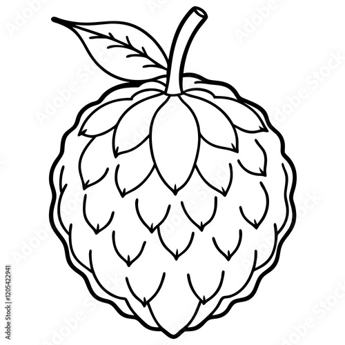 Vibrant Balsam Apple Vector Graphic