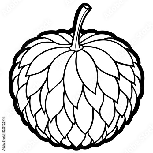 Vibrant Balsam Apple Vector Graphic