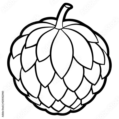 Vibrant Balsam Apple Vector Graphic