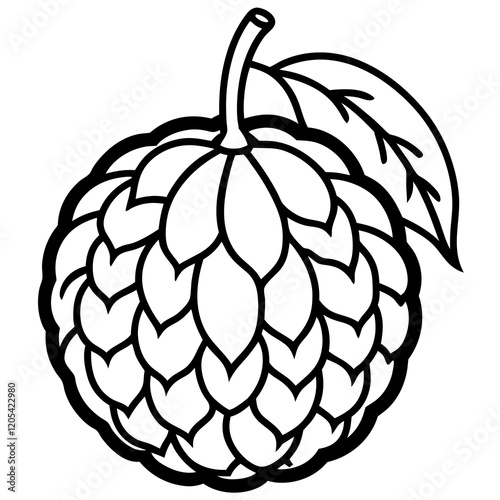 Vibrant Balsam Apple Vector Graphic