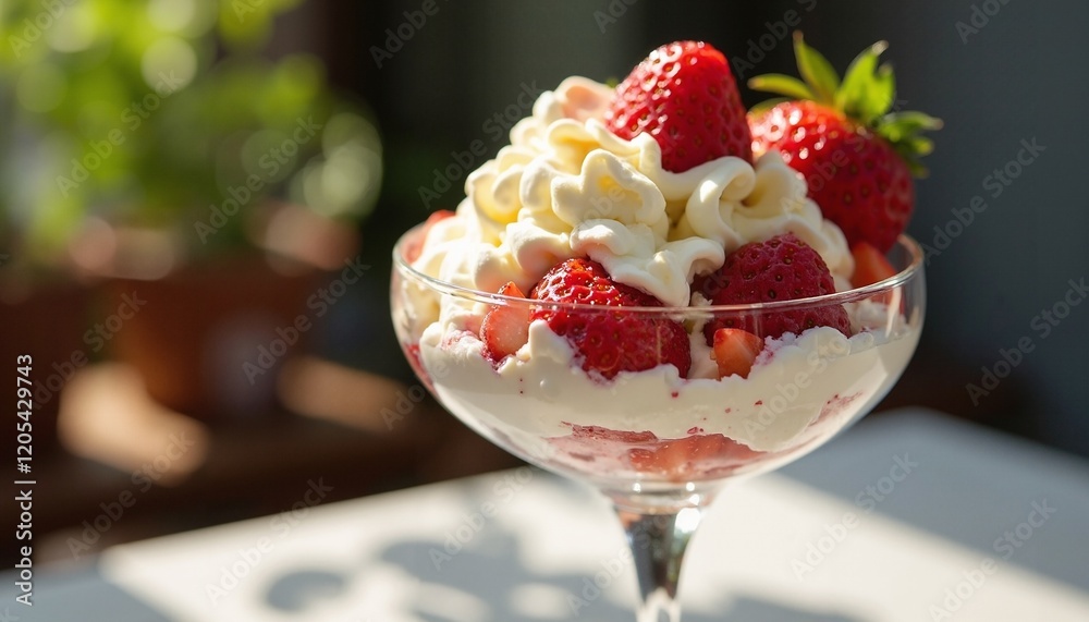 A meticulously styled presentation of Eton Mess. A meticulously styled presentation of Eton Mess.