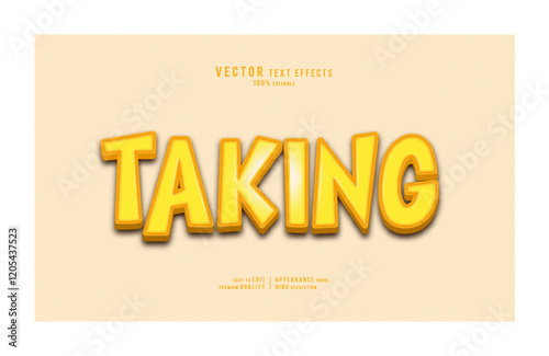 Taking editable vector graphic resources 3d text effect design