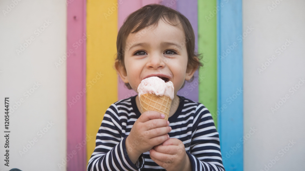 Child Eating Ice Cream