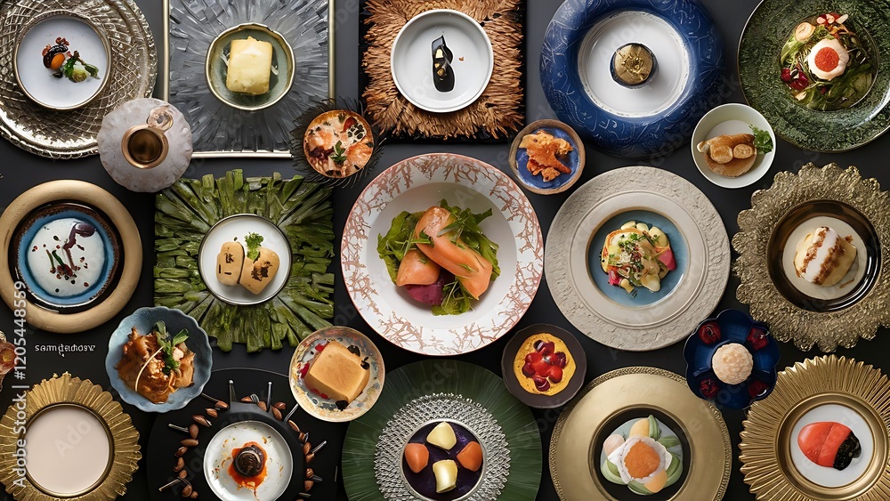 Fototapeta premium Frame material for various dishes