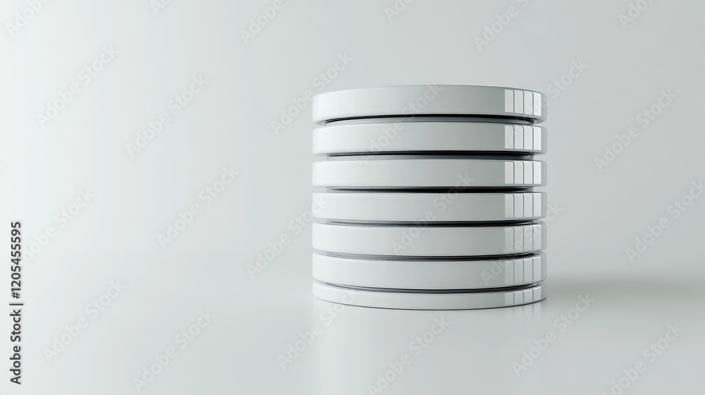 Obraz premium Database logo on white canvas great for software apps