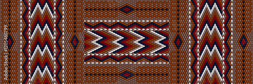   Pattern, ornament,  tracery, mosaic ethnic, folk, national, geometric  for fabric, interior, ceramic, furniture in the Latin American style.