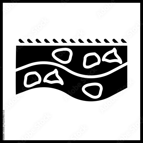 Mineral Deposit Icon Design