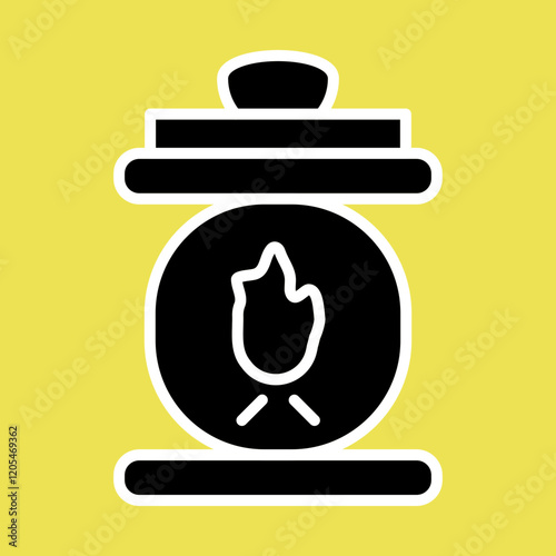 Smelting Furnace Icon Design