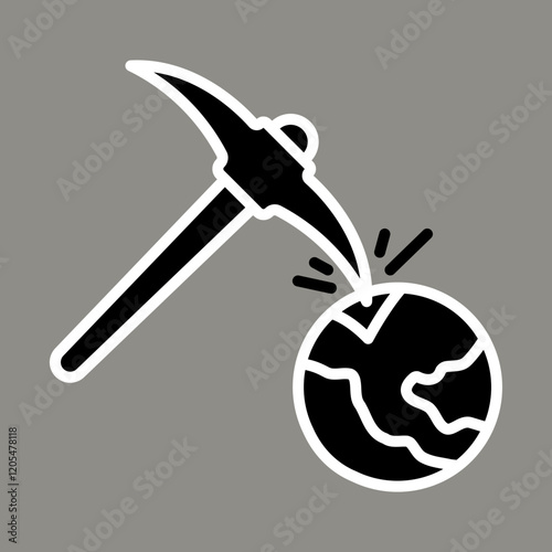Geologist Icon Design