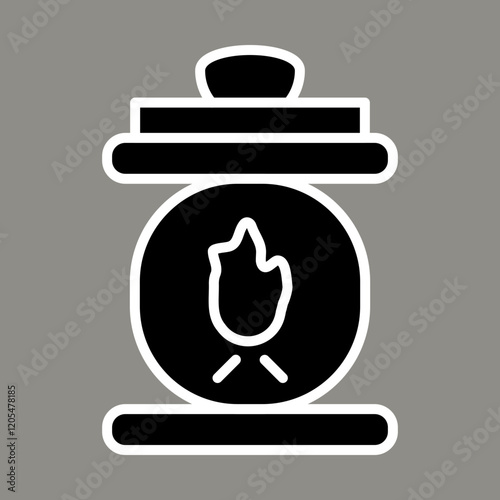 Smelting Furnace Icon Design